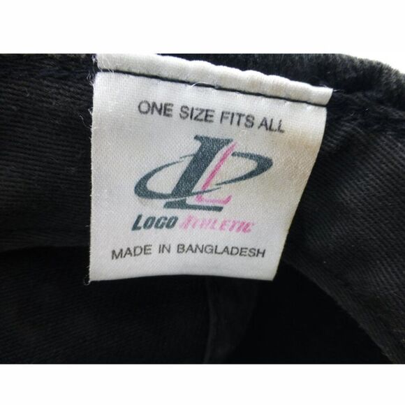 Vintage Black on Black Logo Velcro Hat MLB Hat - Picture 5 of 11